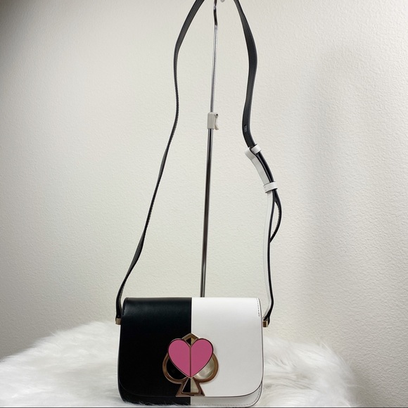 KATE SPADE NICOLA BICOLOR TWISTLOCK SMALL FLAPBAG - Picture 4 of 8